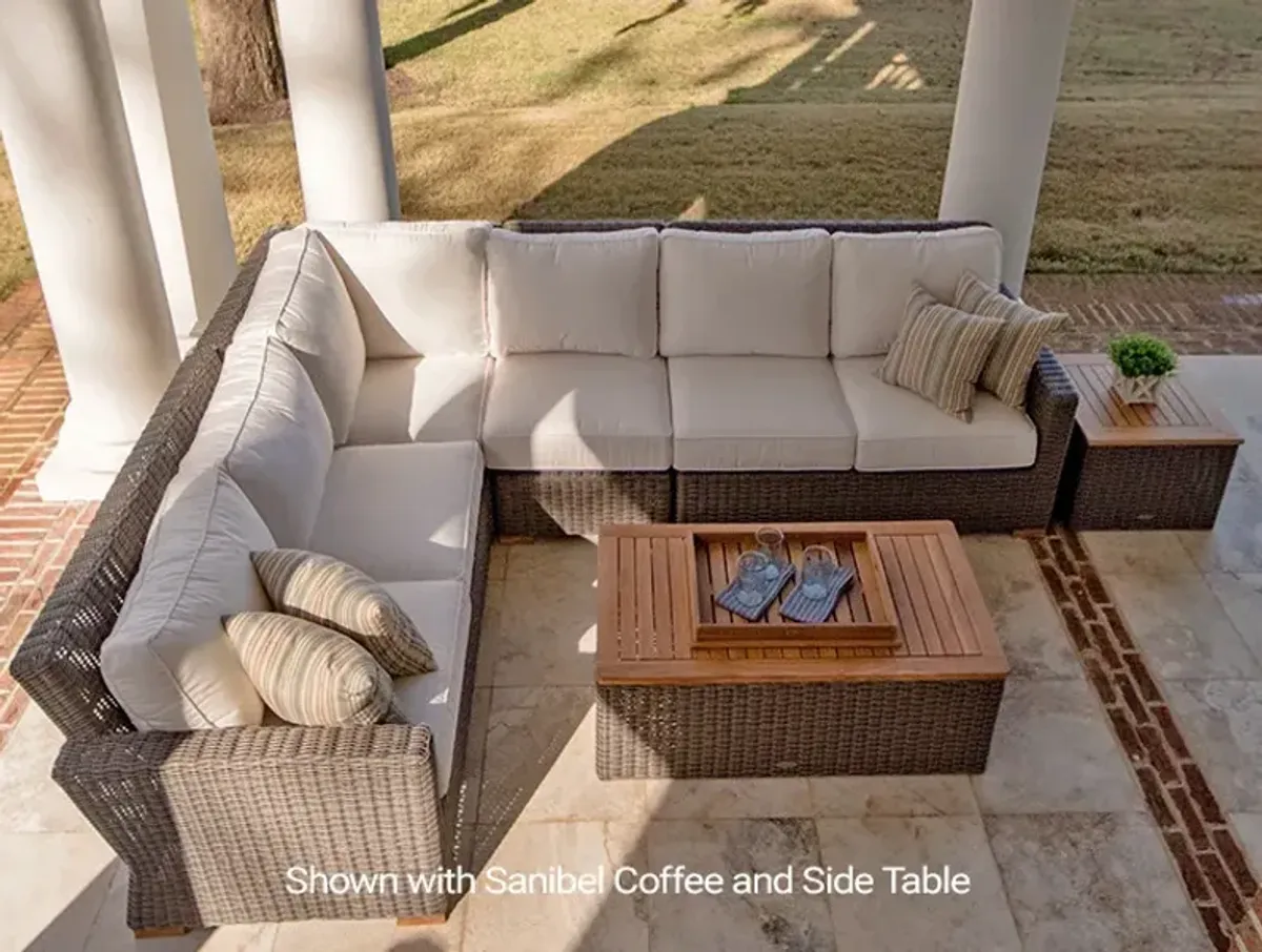 Royal Teak Sanibel Outdoor Natural Sectional