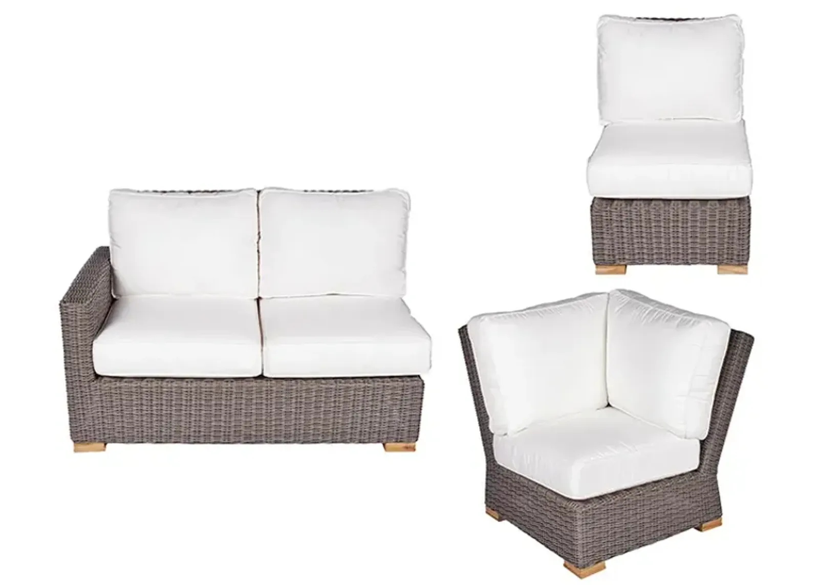 Royal Teak Sanibel Outdoor Natural Sectional