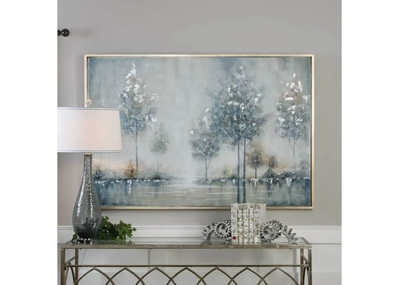 Uttermost Walk in The Meadow Light Gray Landscape Wall Art