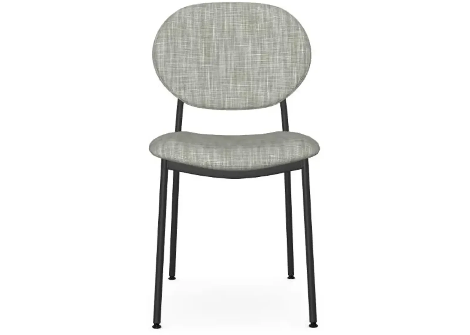 Amisco Cassandra Illusion Upholstered Dining Side Chair in Black Coral