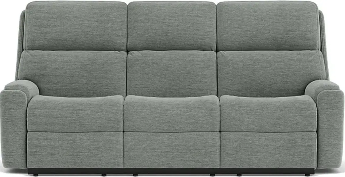 RIO BLUE ARCTIC RECLINING SOFA