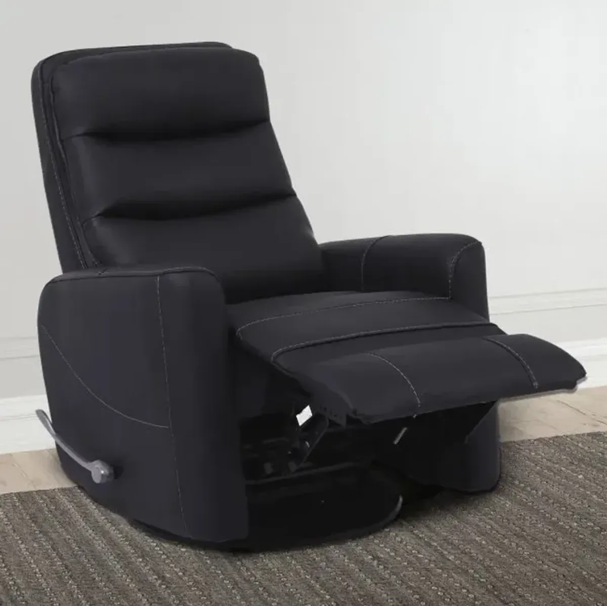 Parker House Hercules Black Manual Swivel Glider Recliner