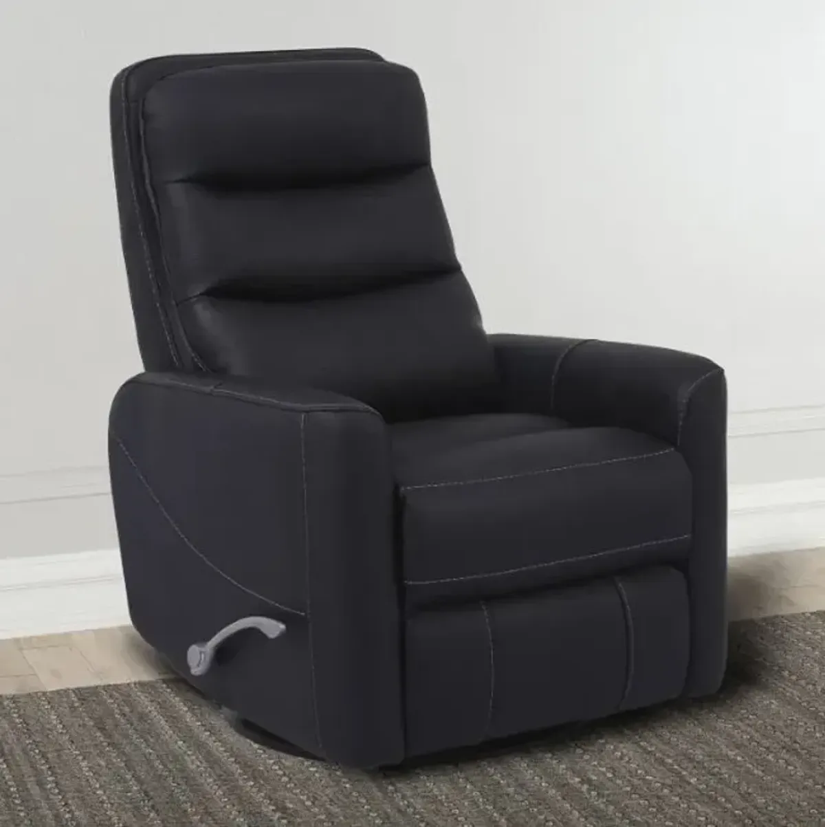 Parker House Hercules Black Manual Swivel Glider Recliner