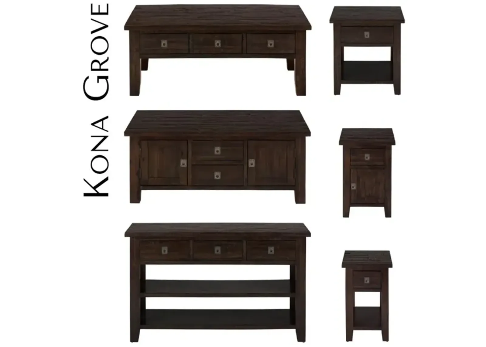 Jofran Kona Grove Sofa Console Table