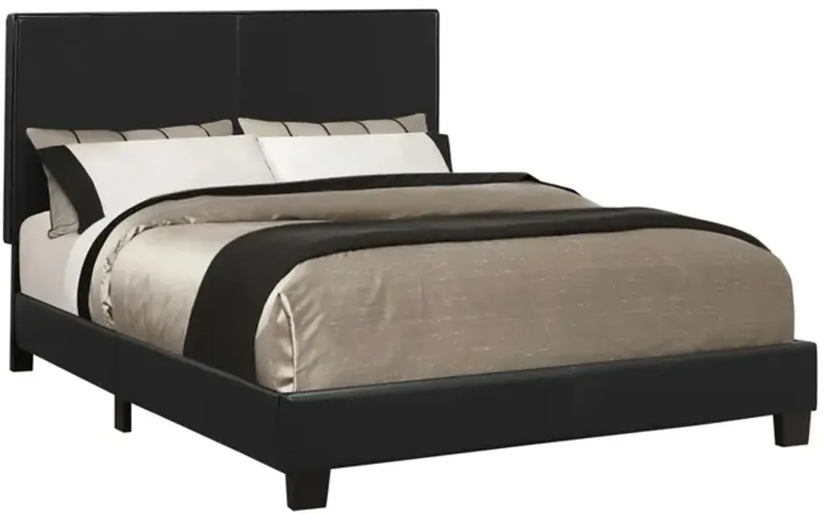 Coaster Mauve Upholstered Twin Panel Bed Black