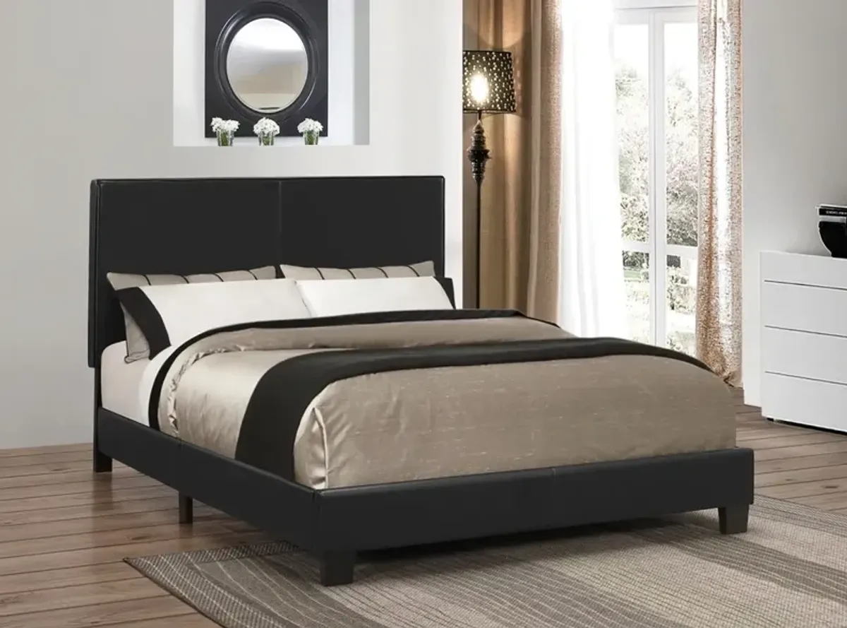 Coaster Mauve Upholstered Twin Panel Bed Black