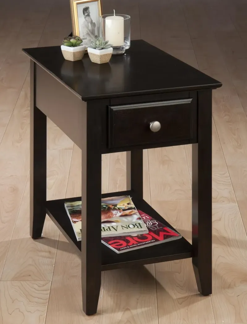 ESPRESSO CHAIRSIDE TABLE