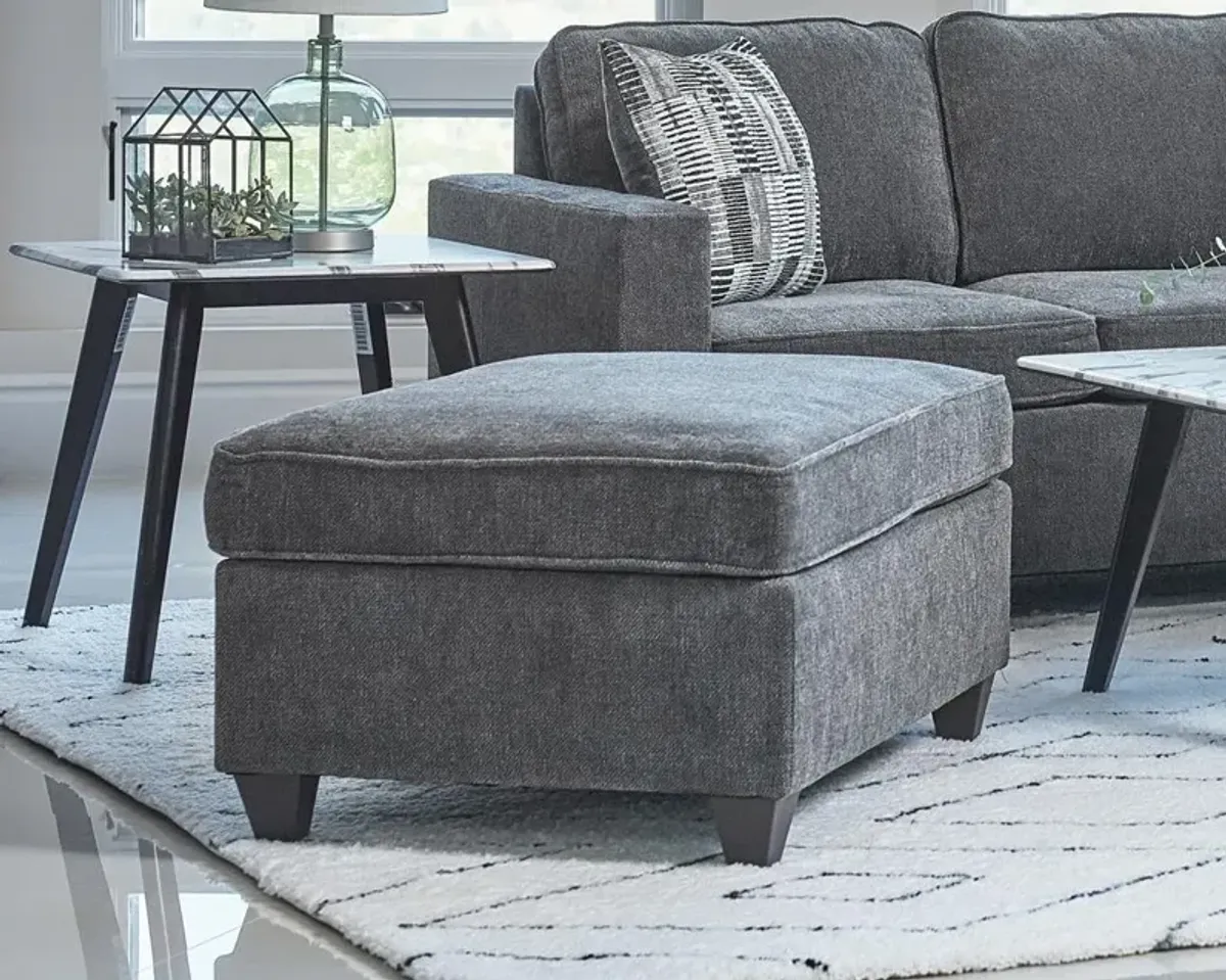 Coaster Mccord Rectangular Upholstered Ottoman Dark Grey