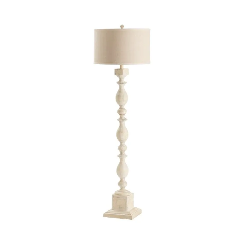 WHITE WASH FLOOR LAMP