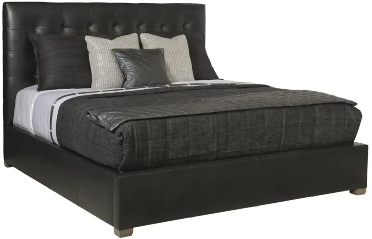 Bernhardt Avery Leather Panel Bed King