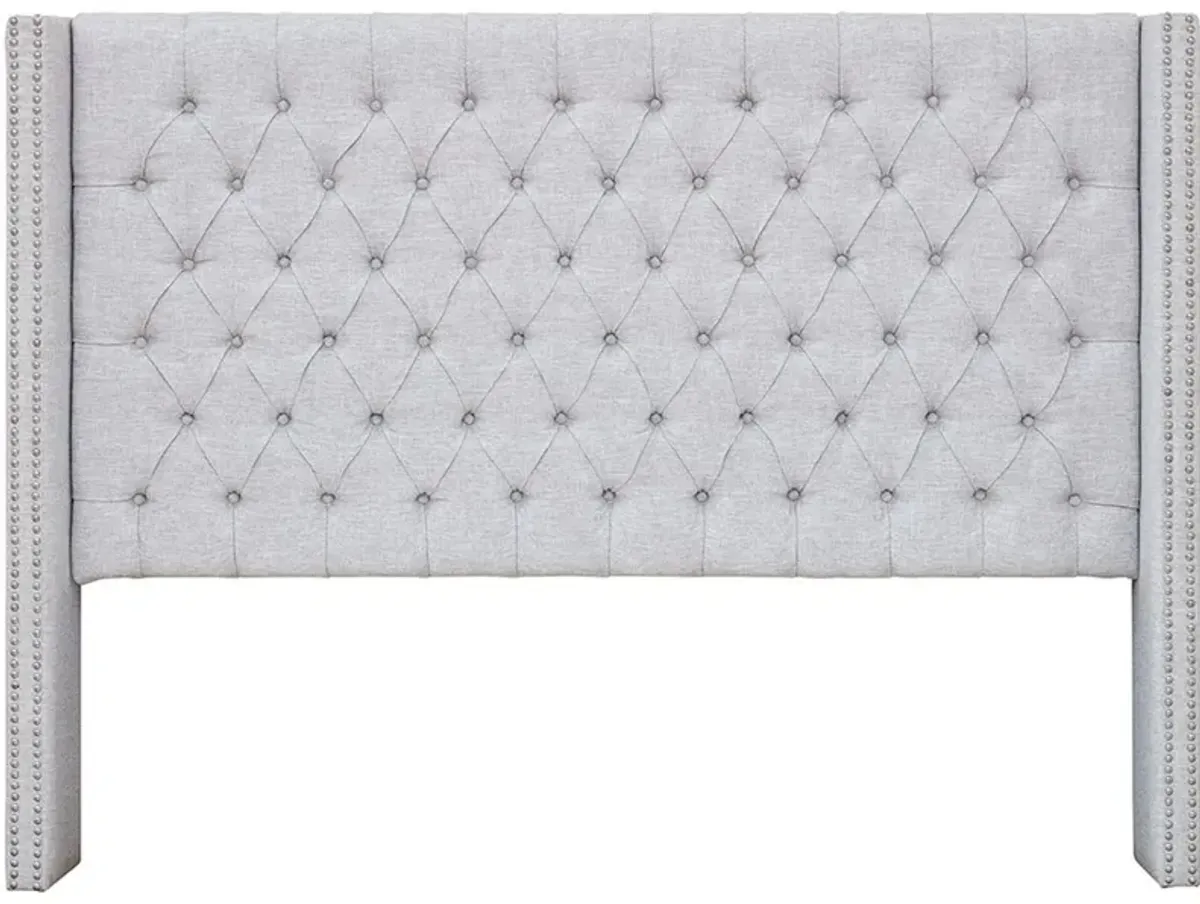 Olliix Madison Park Queen Grey Amelia Upholstery Headboard