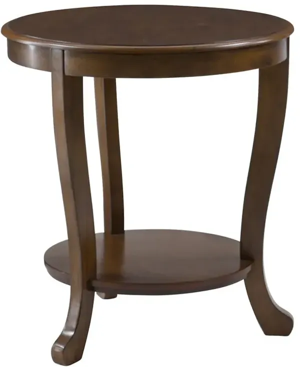 Powell Aubert Accent Side Table Hazelnut