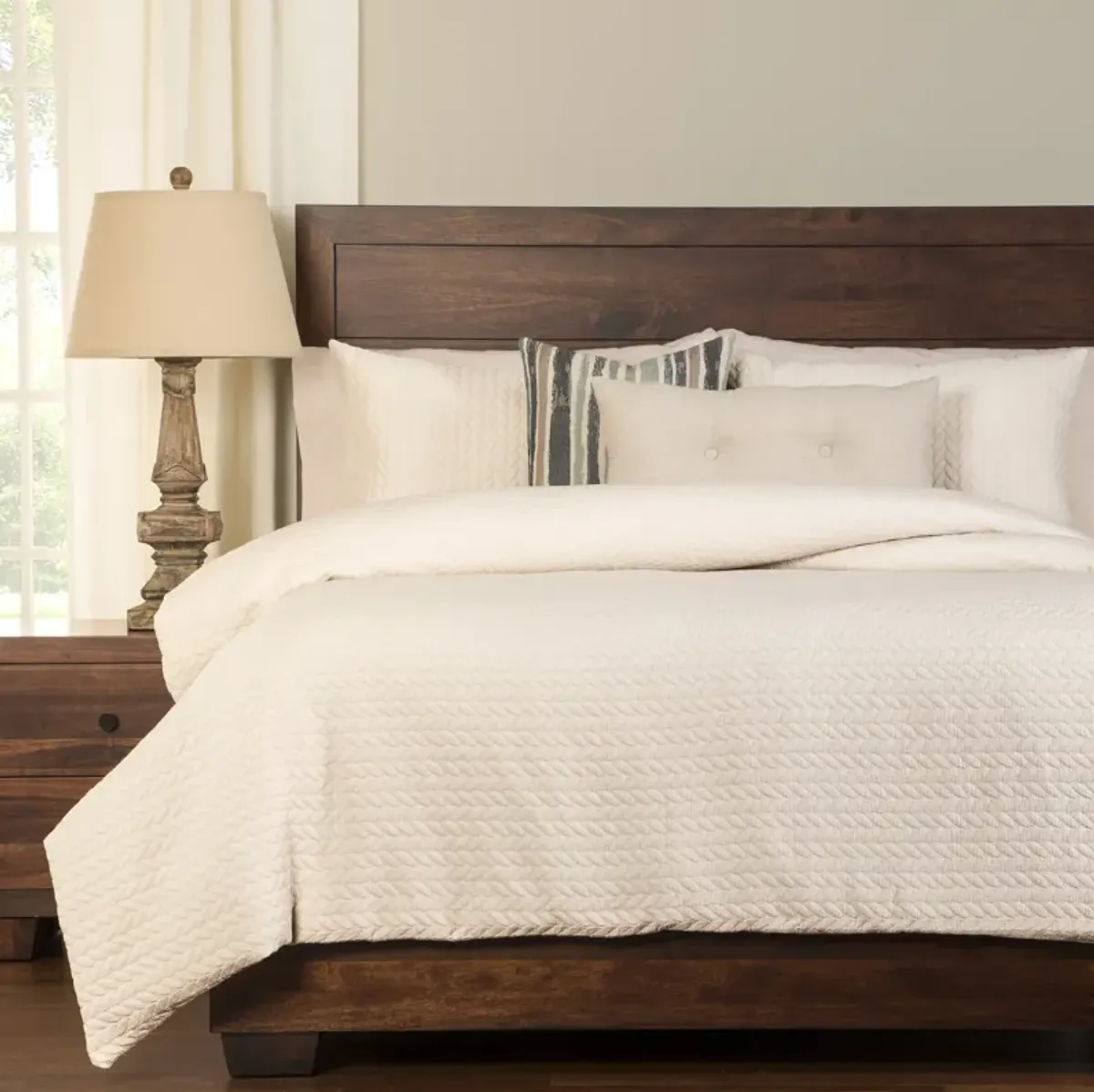 Siscovers 4-Piece Queen Whitecap Duvet Set