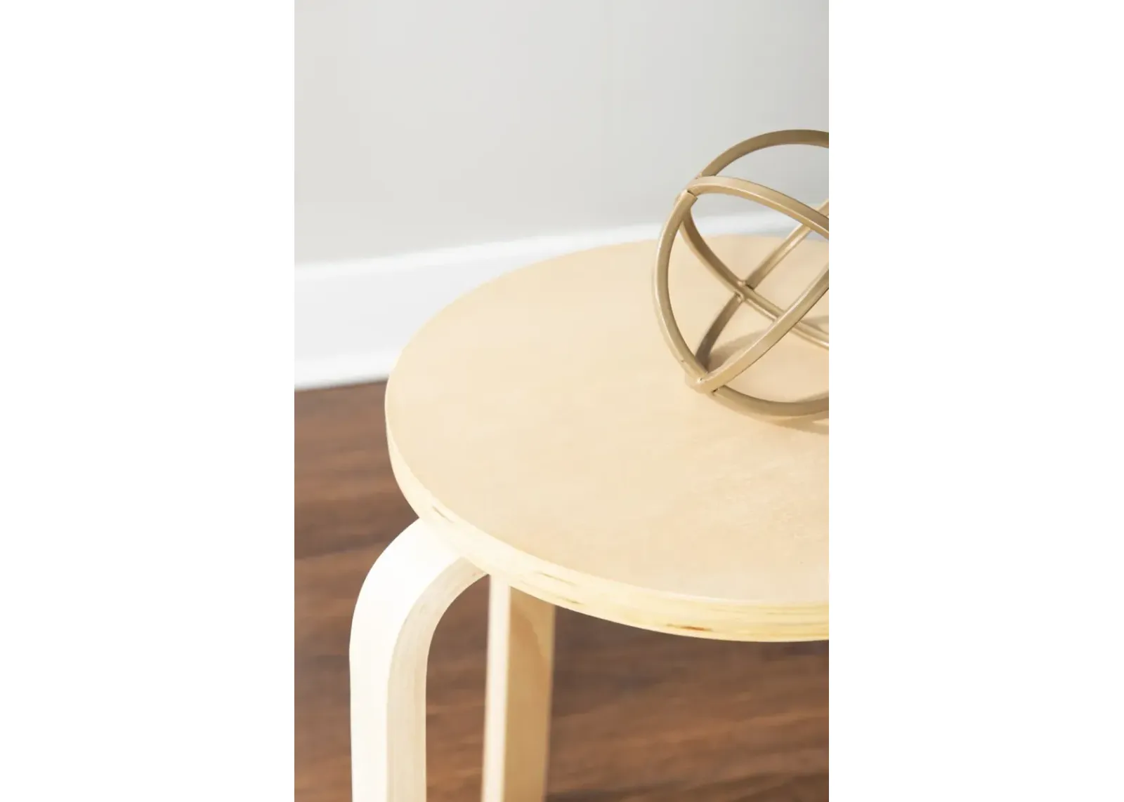 Linon 17 Inch Bentwood Stool Natural