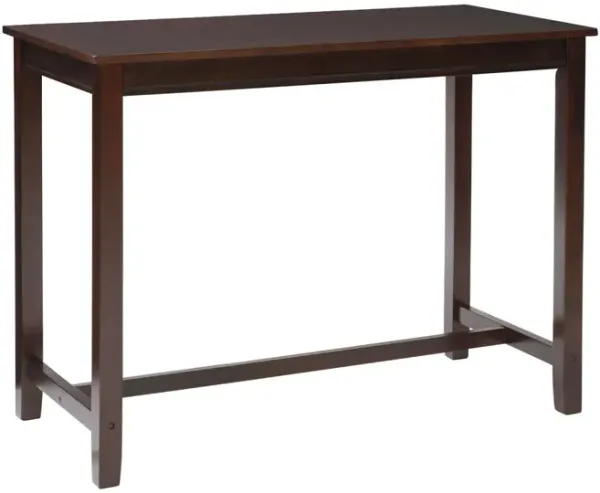 Linon 42 Inch Claridge Bar Height Pub Table Brown