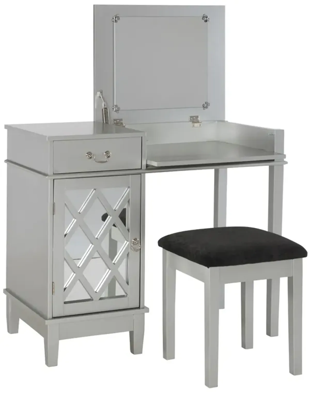 Linon Lattice Vanity Set