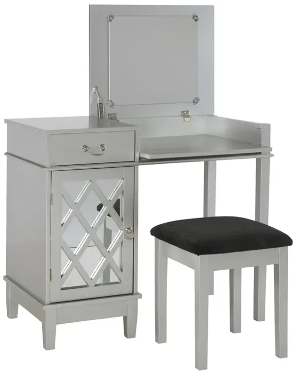 Linon Lattice Vanity Set