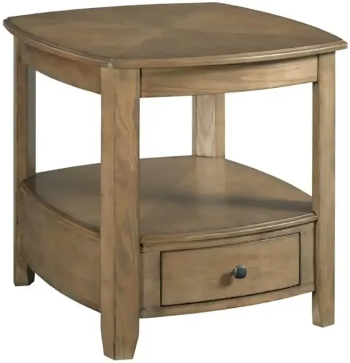 Hammary Rustic Octagonal Side Table with Storage