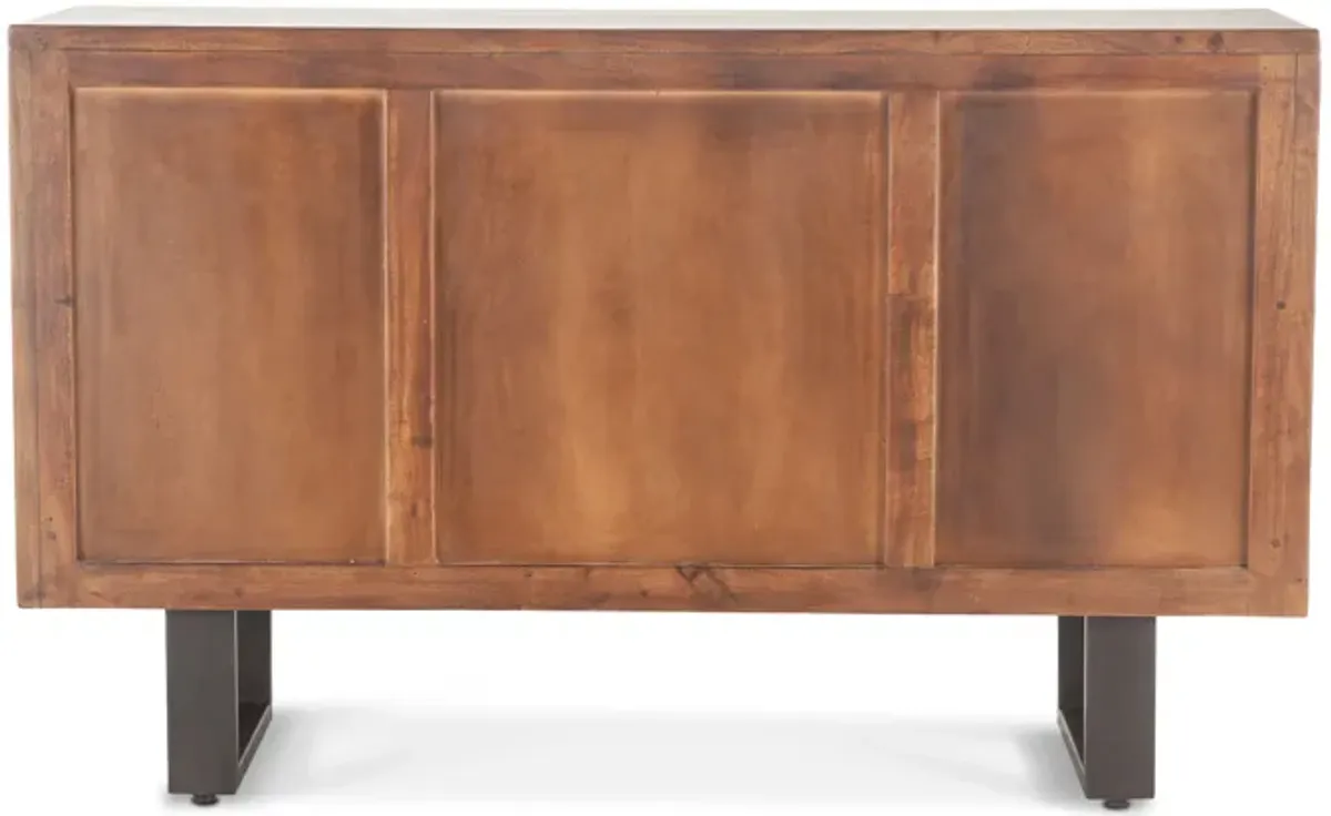 Home Trends Design Loft 54-Inch Acacia Wood Sideboard in Dark Walnut Finish