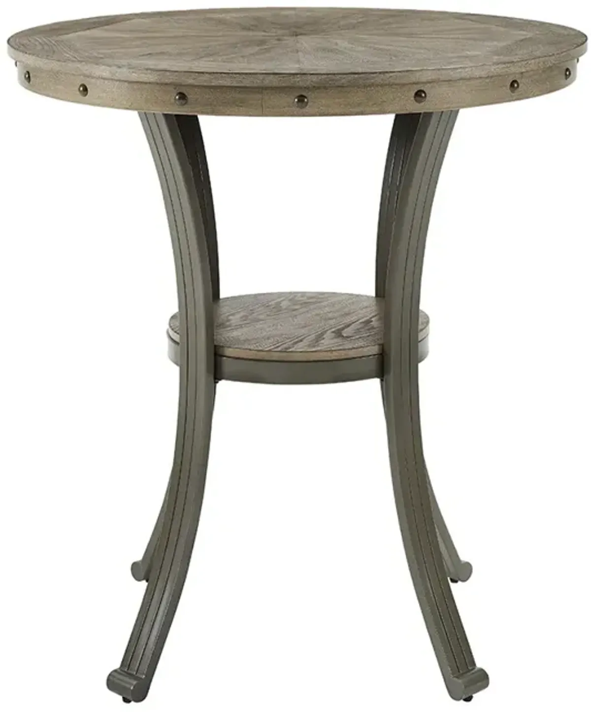 Powell Franklin Pub Table Pewter