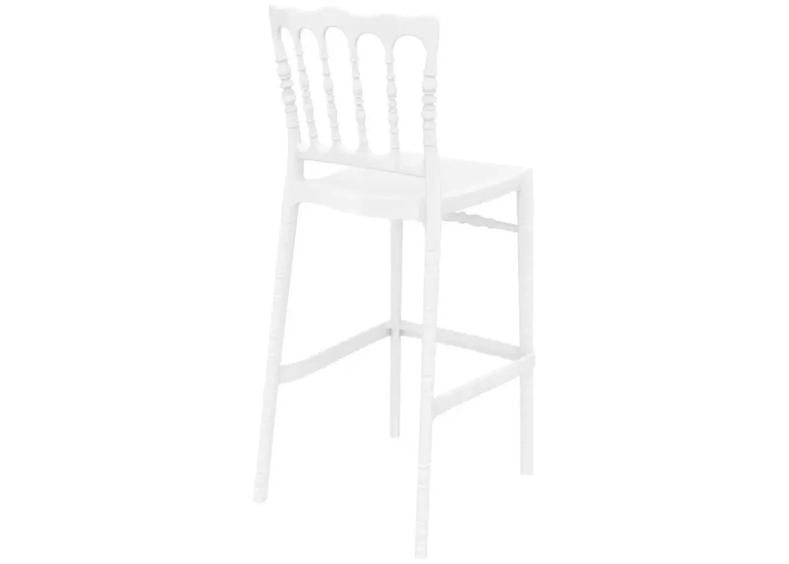 Compamia Opera Polycarbonate Bar Stool Glossy White