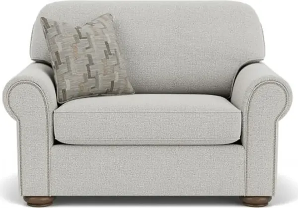 Flexsteel Preston Silver Glacier Oversized Chair & a Half