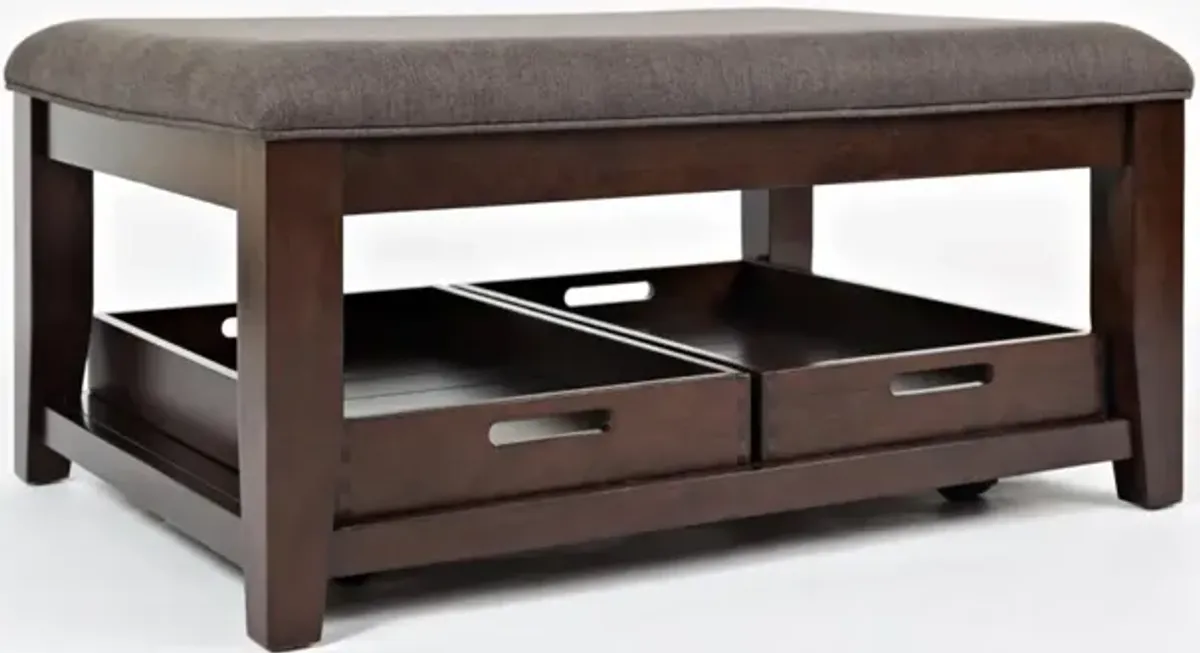 Jofran Twin Cities Ottoman Cocktail Table