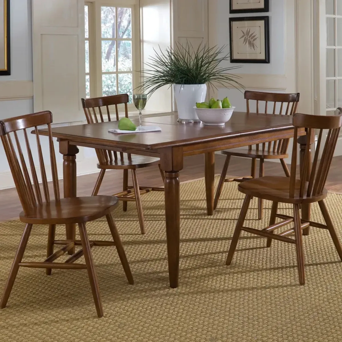 Liberty Furniture Creations Ii 5-Piece Tobacco Butterfly Casual Dining Leaf Set