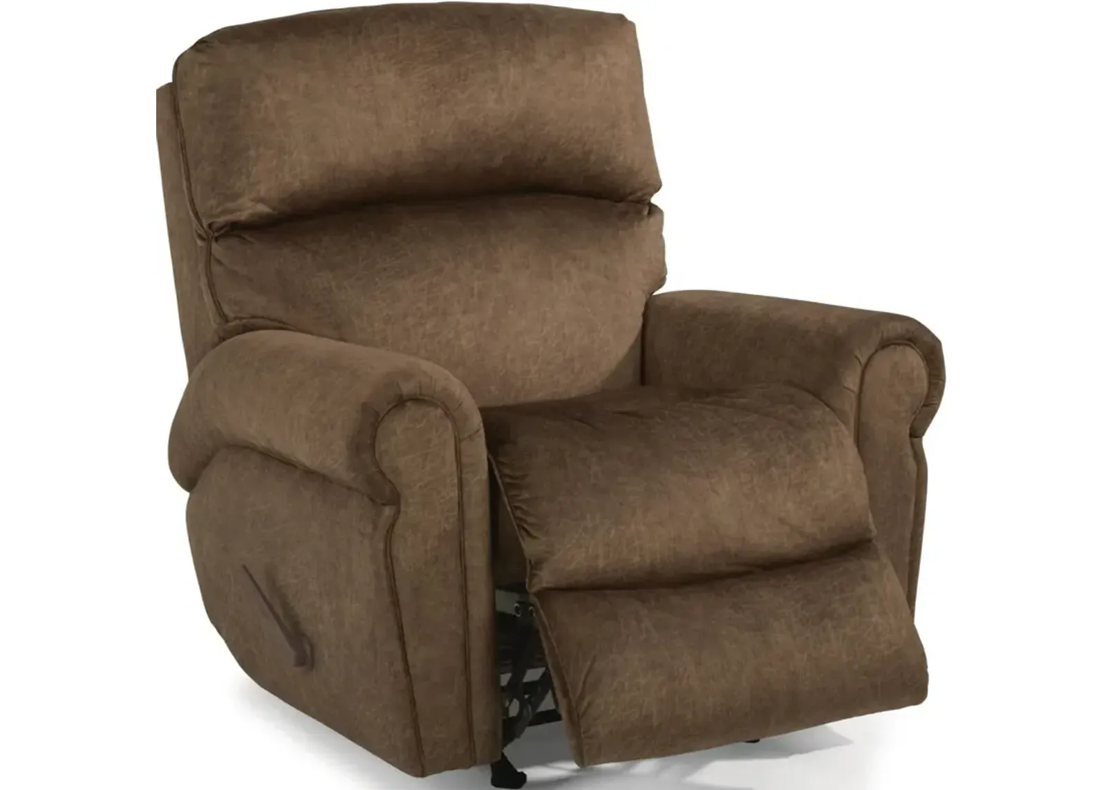 Flexsteel Langston Brown Chocolate Rocking Manual Recliner