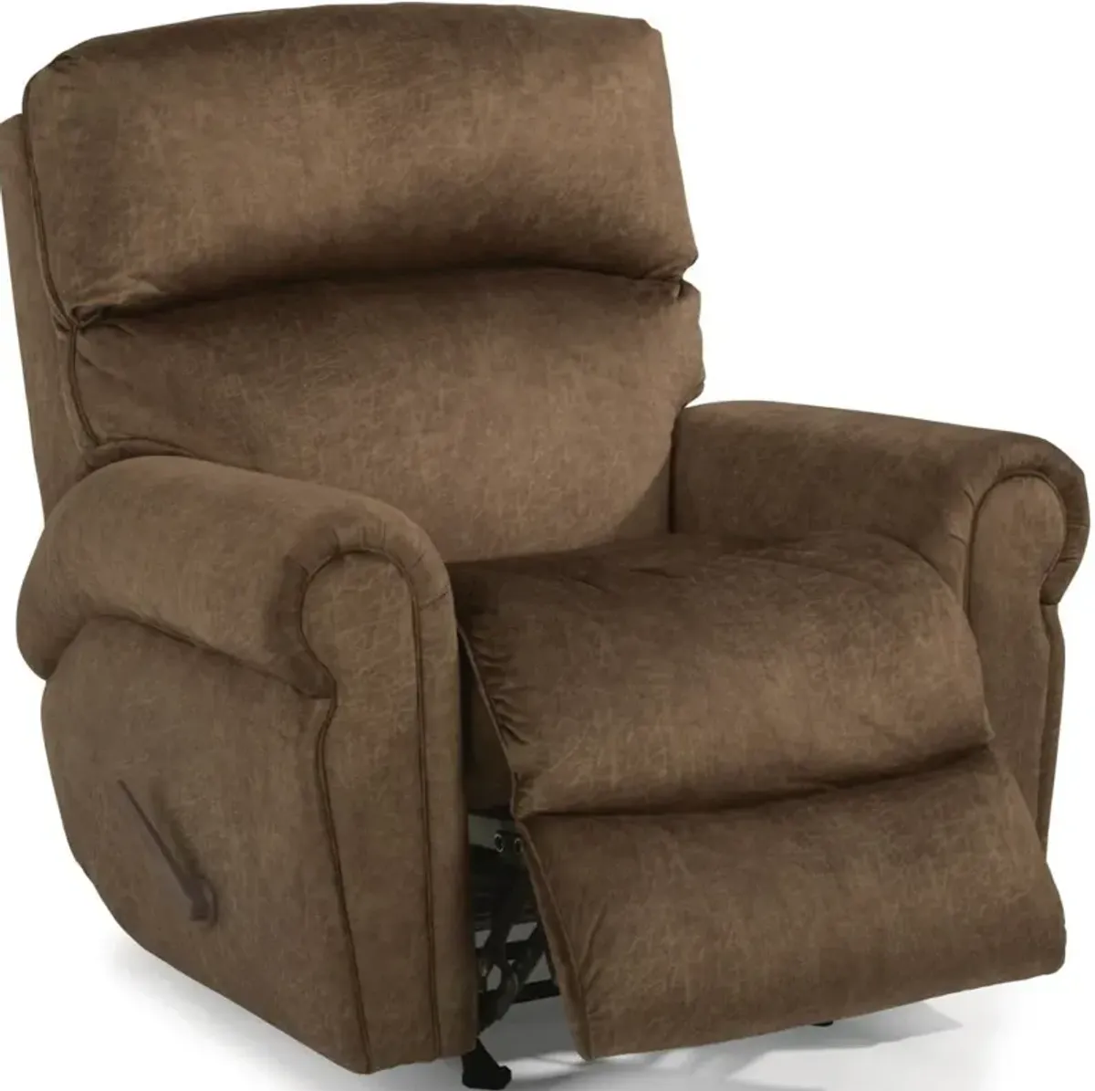 Flexsteel Langston Brown Chocolate Rocking Manual Recliner