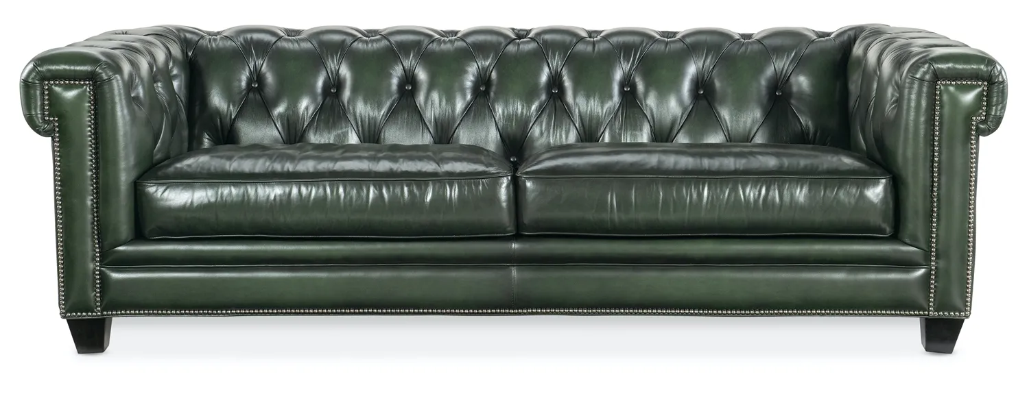 CHARLESTON TUFTED LEATHER SOFA