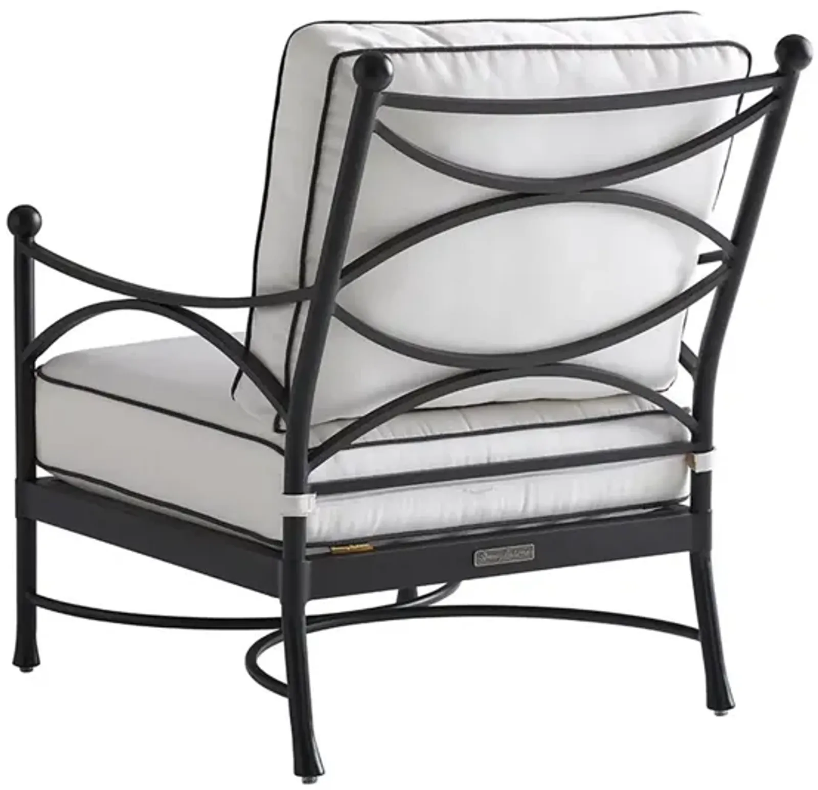 Tommy Bahama Outdoor by Lexington Pavlova Lounge Chair in Textured Graphite/Plain Cushion