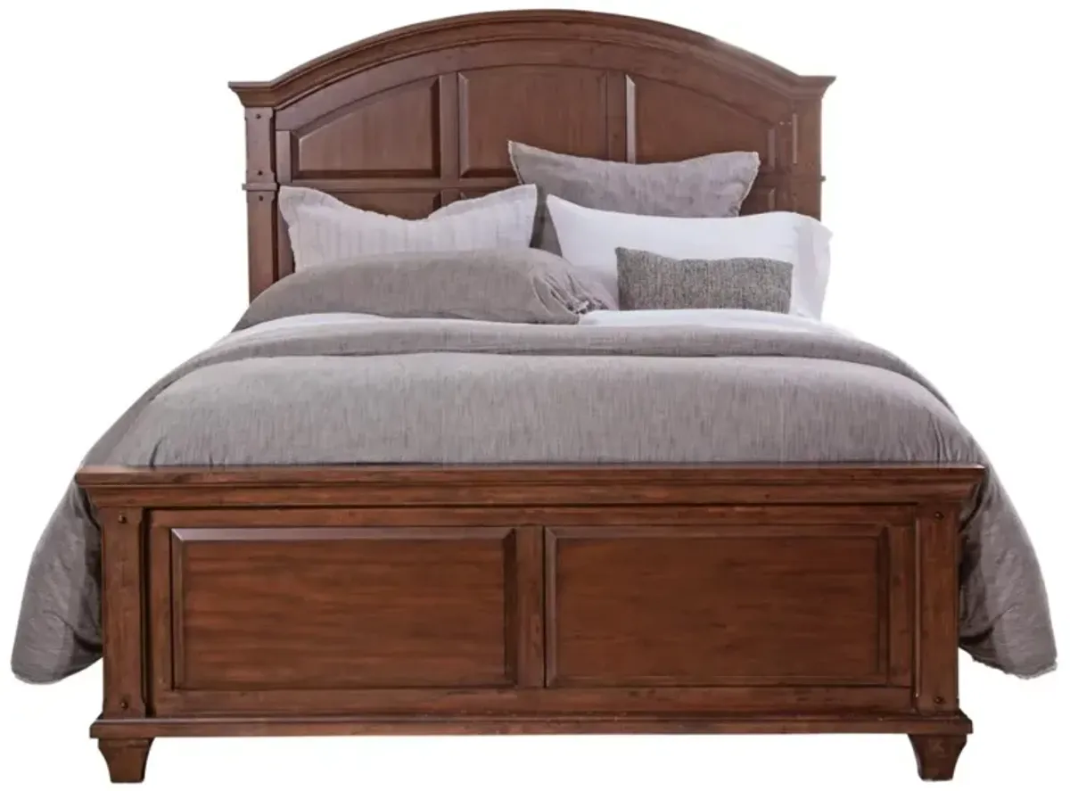 American Woodcrafters Sedona Complete King Bed in Cinnamon Cherry