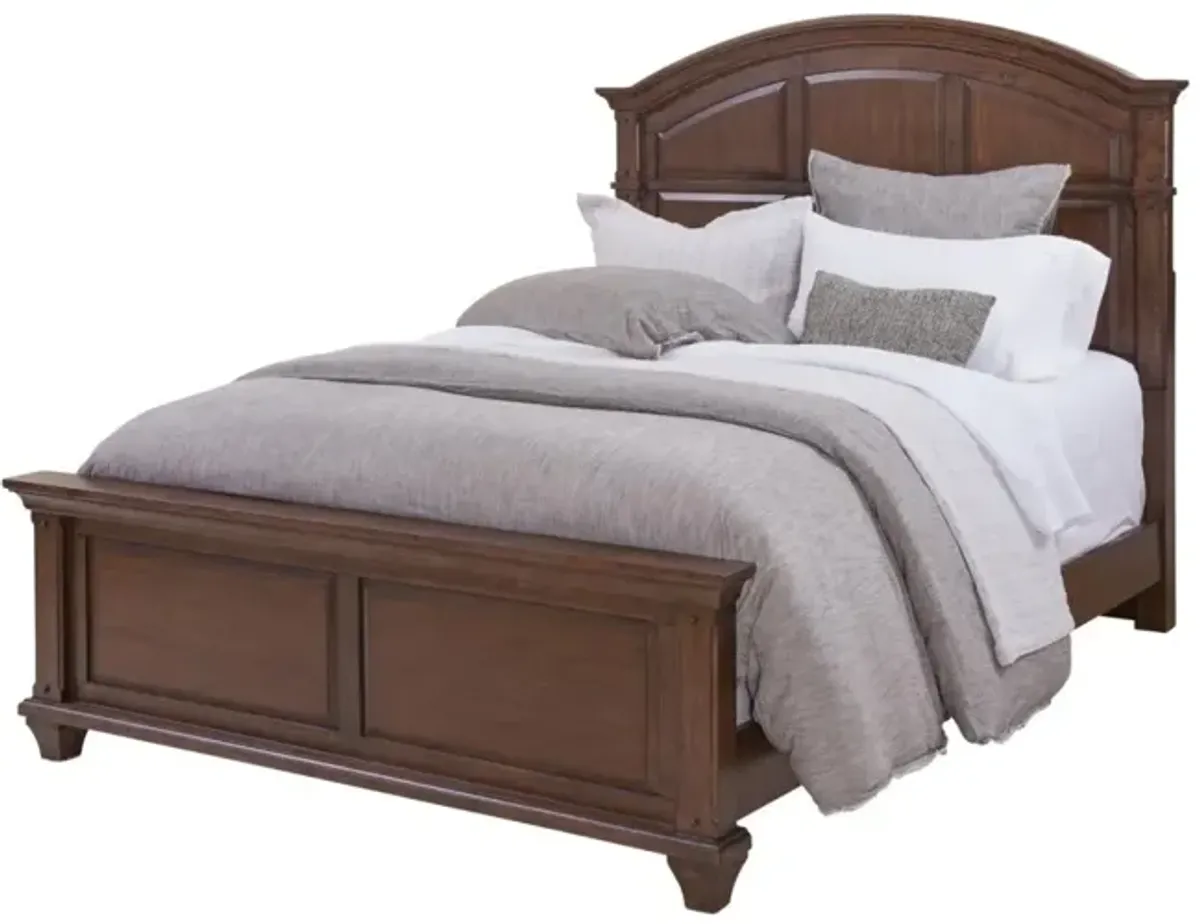 American Woodcrafters Sedona Complete King Bed in Cinnamon Cherry