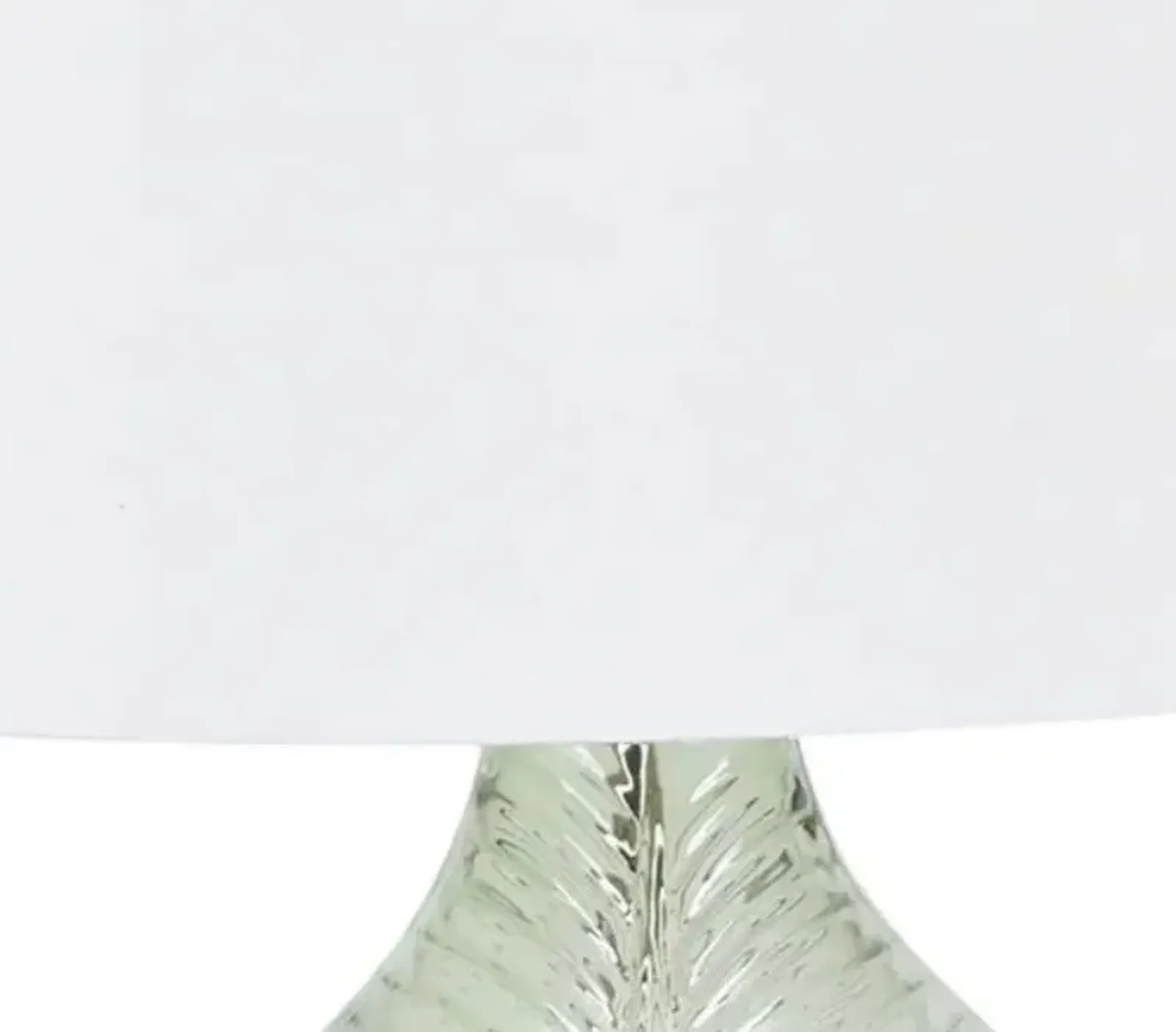 Crestview Leaf Capiz Shell/Green Glass Table Lamp