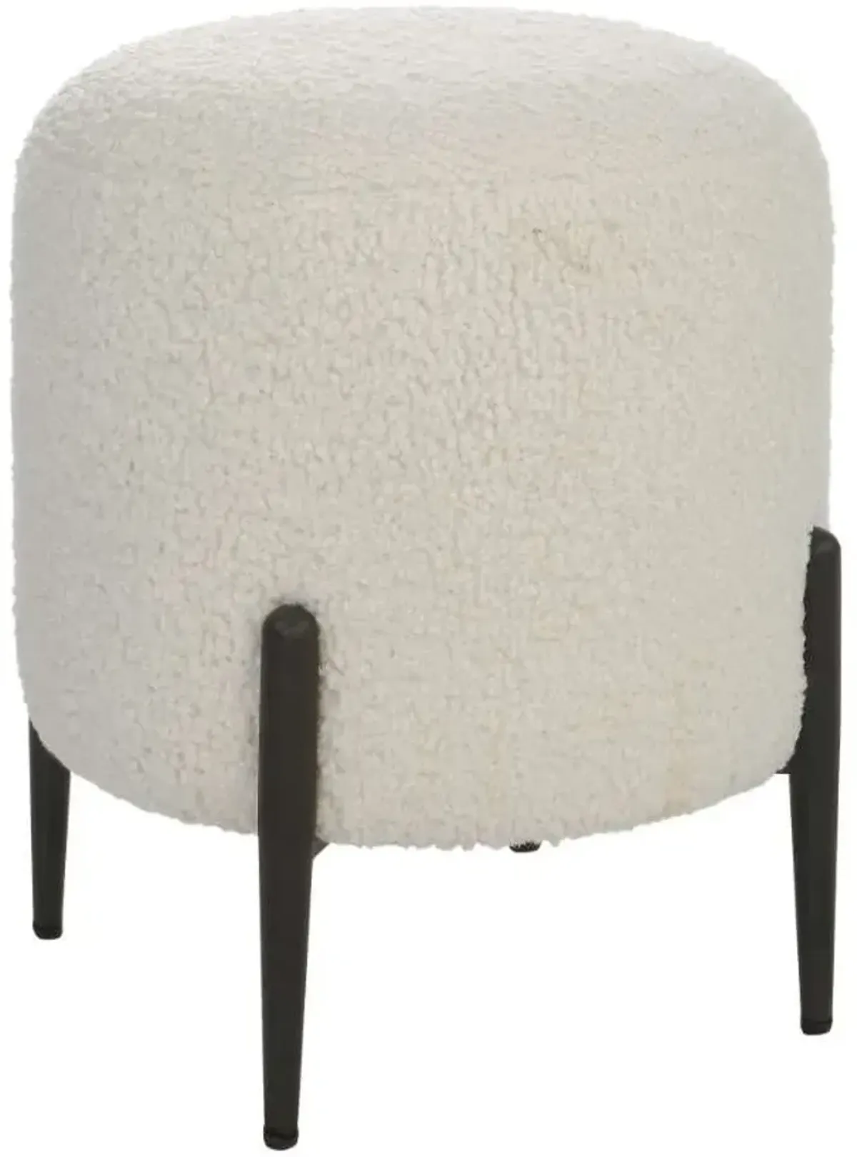 Uttermost Arles White Shearling Ottoman