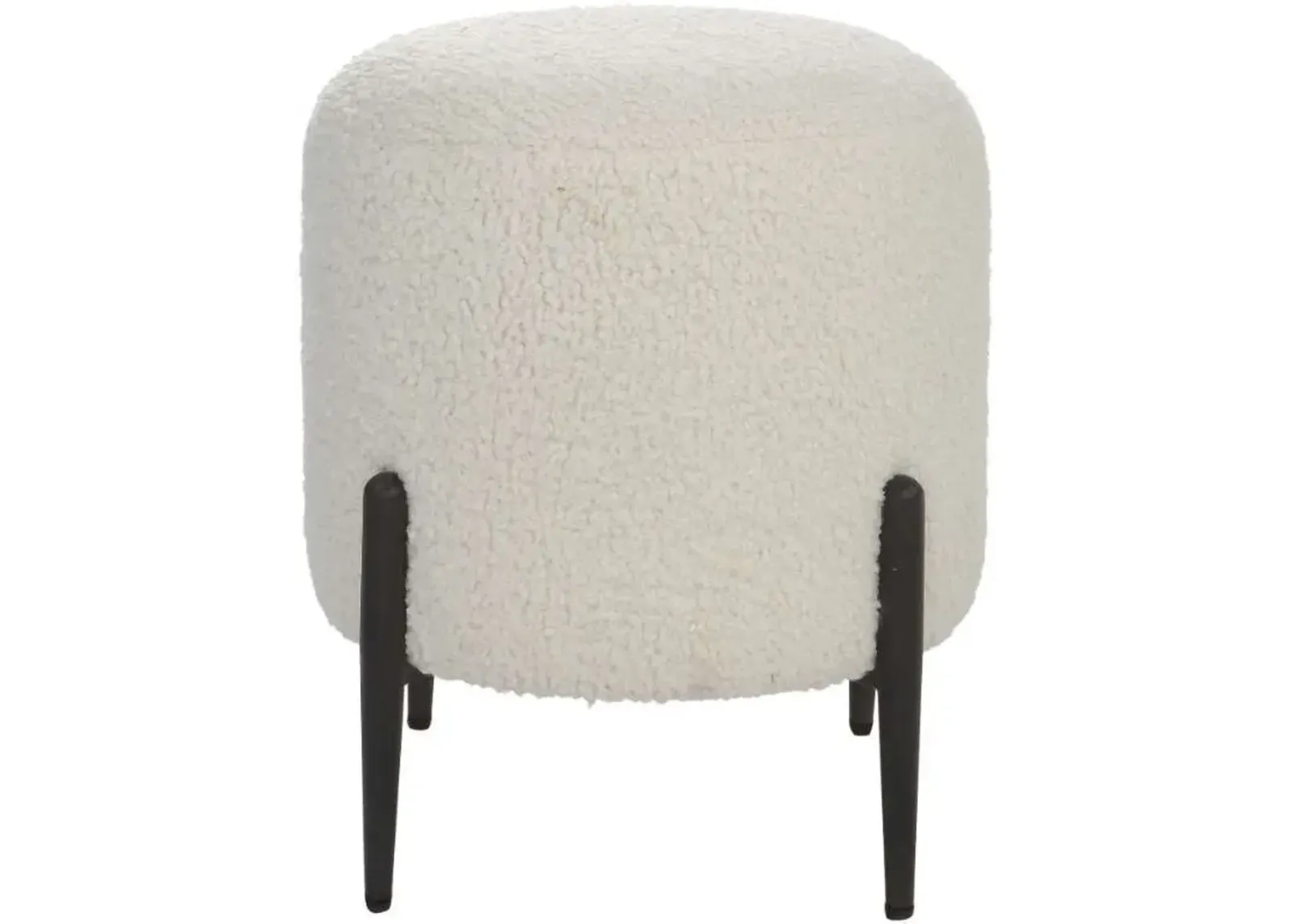 Uttermost Arles White Shearling Ottoman