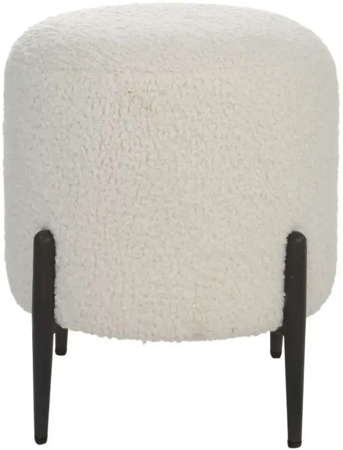 Uttermost Arles White Shearling Ottoman