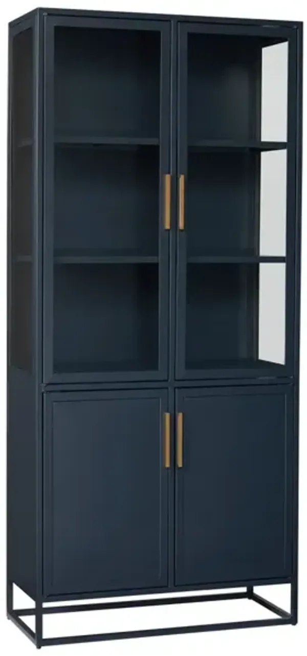 Universal Getaway Coastal Living Home Santorini Tall Metal Accent Cabinet