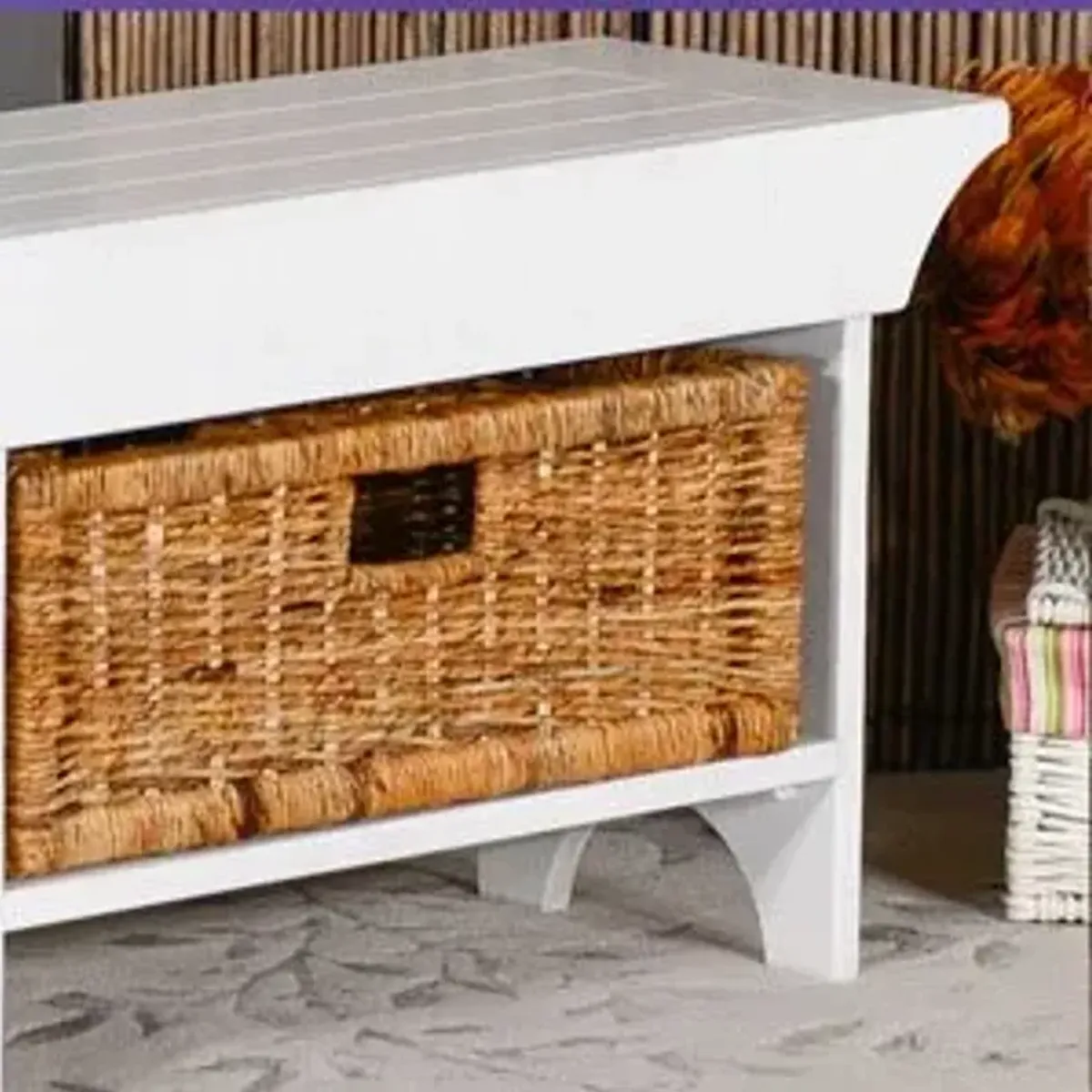 Sunny Designs Manor House River Birch Short Bench