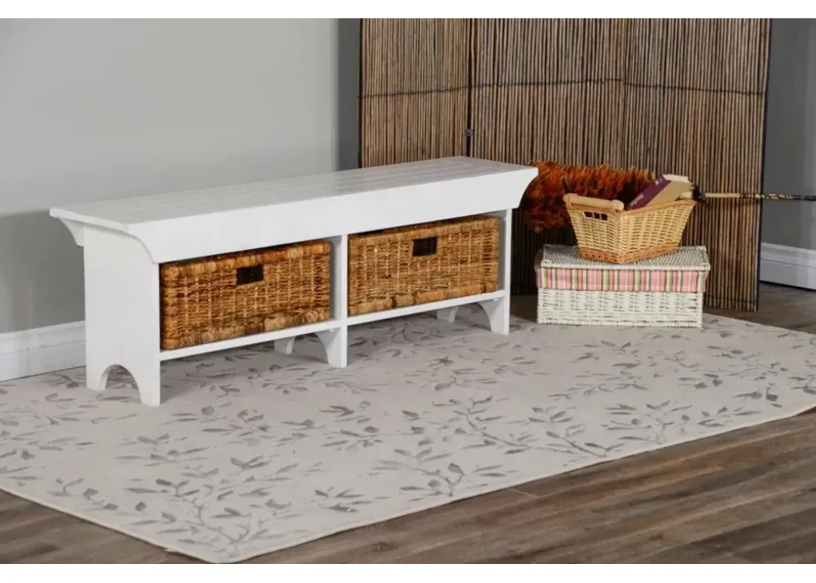 Sunny Designs Manor House River Birch Short Bench