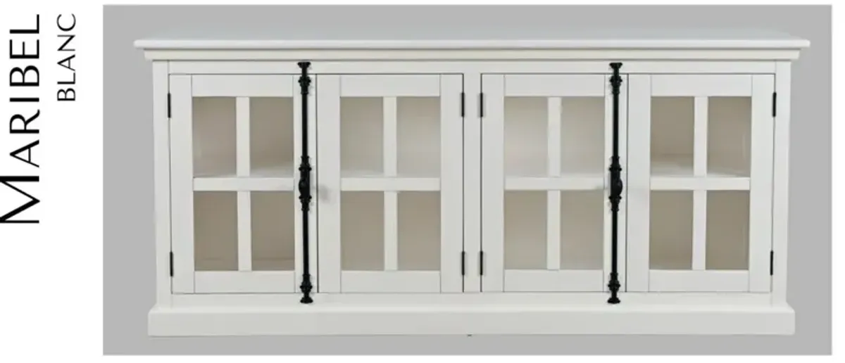 MARIBEL 60 INCH ACCENT CABINET BLANC