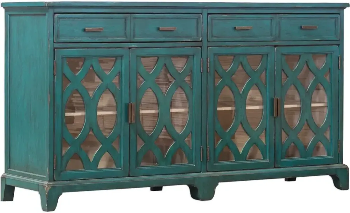 Uttermost Oksana Green Wooden Sideboard Credenza