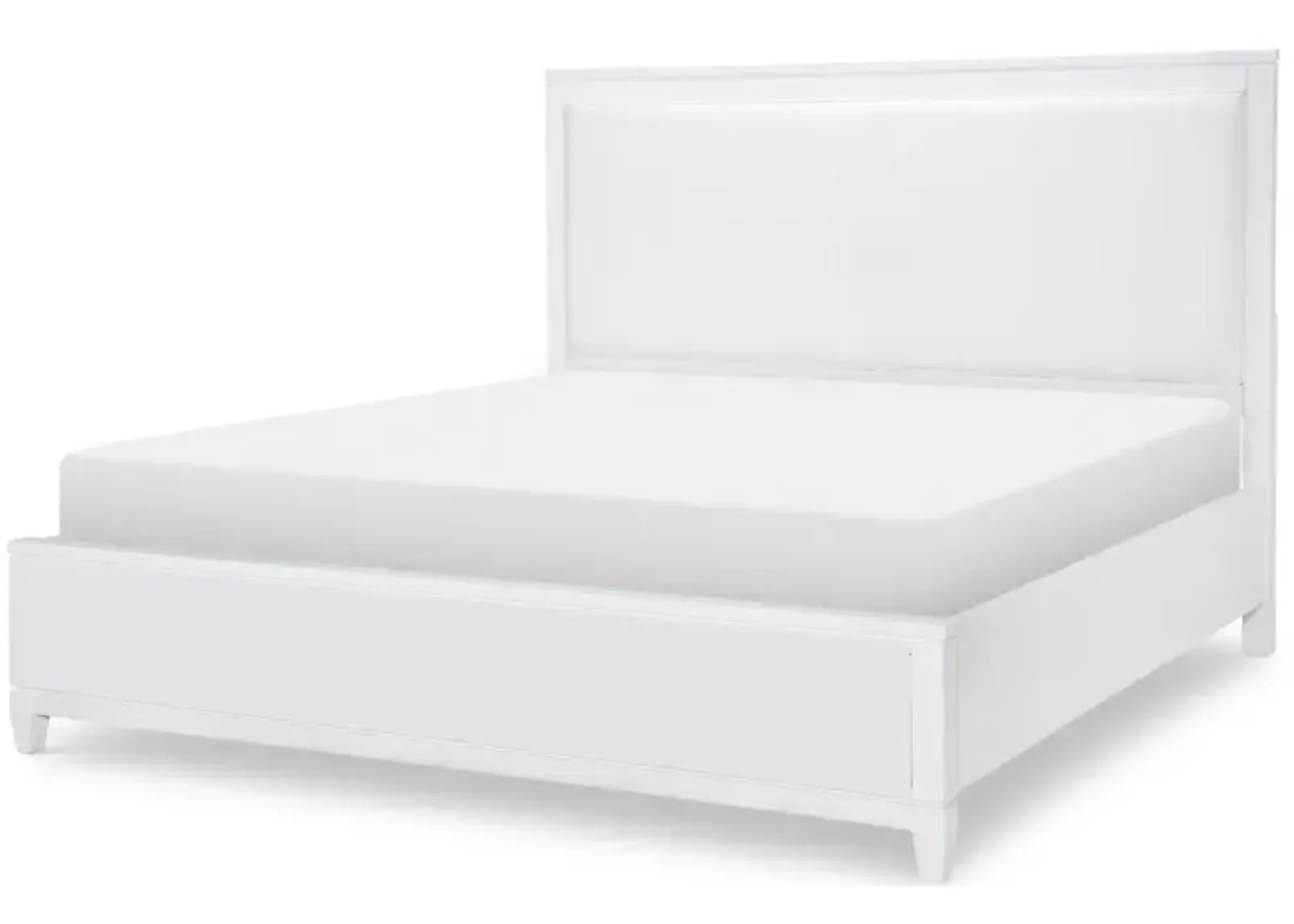 Legacy Classic Upholstered Headboard Queen White Finish Summerland White