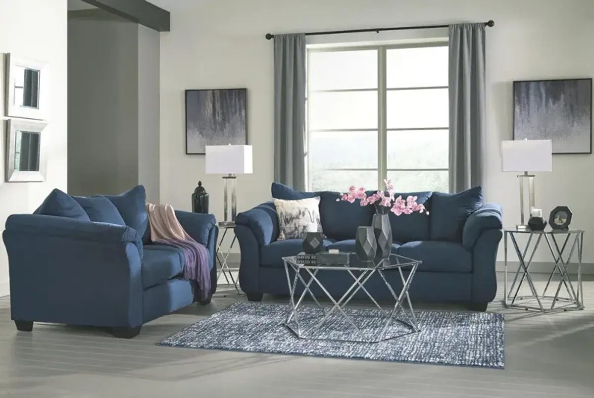 Ashley Darcy Blue Sofa