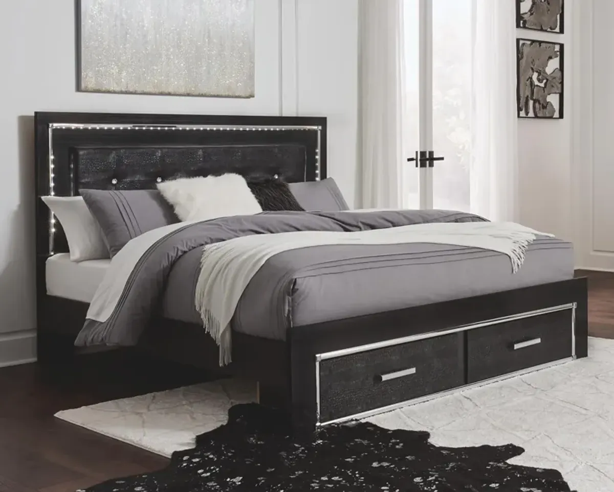 Ashley Kaydell Black King Storage Panel Bed