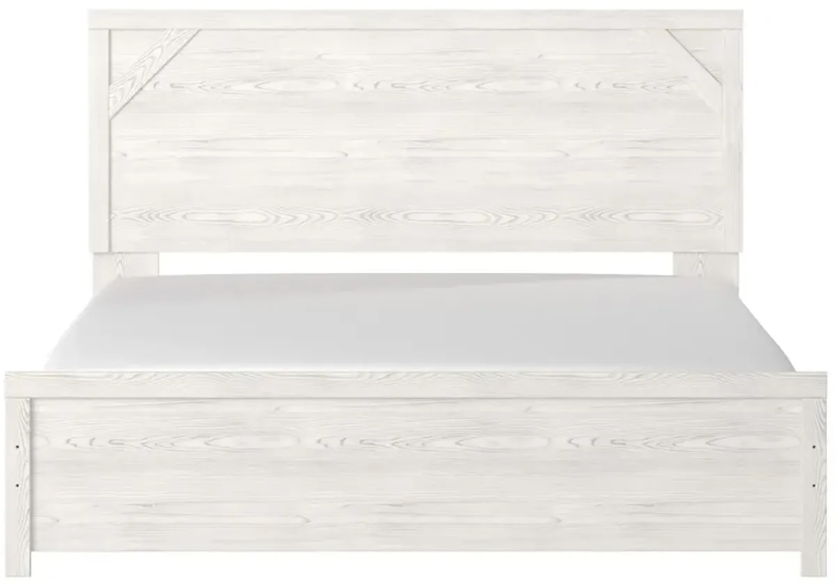 Ashley Gerridan White King Panel Bed