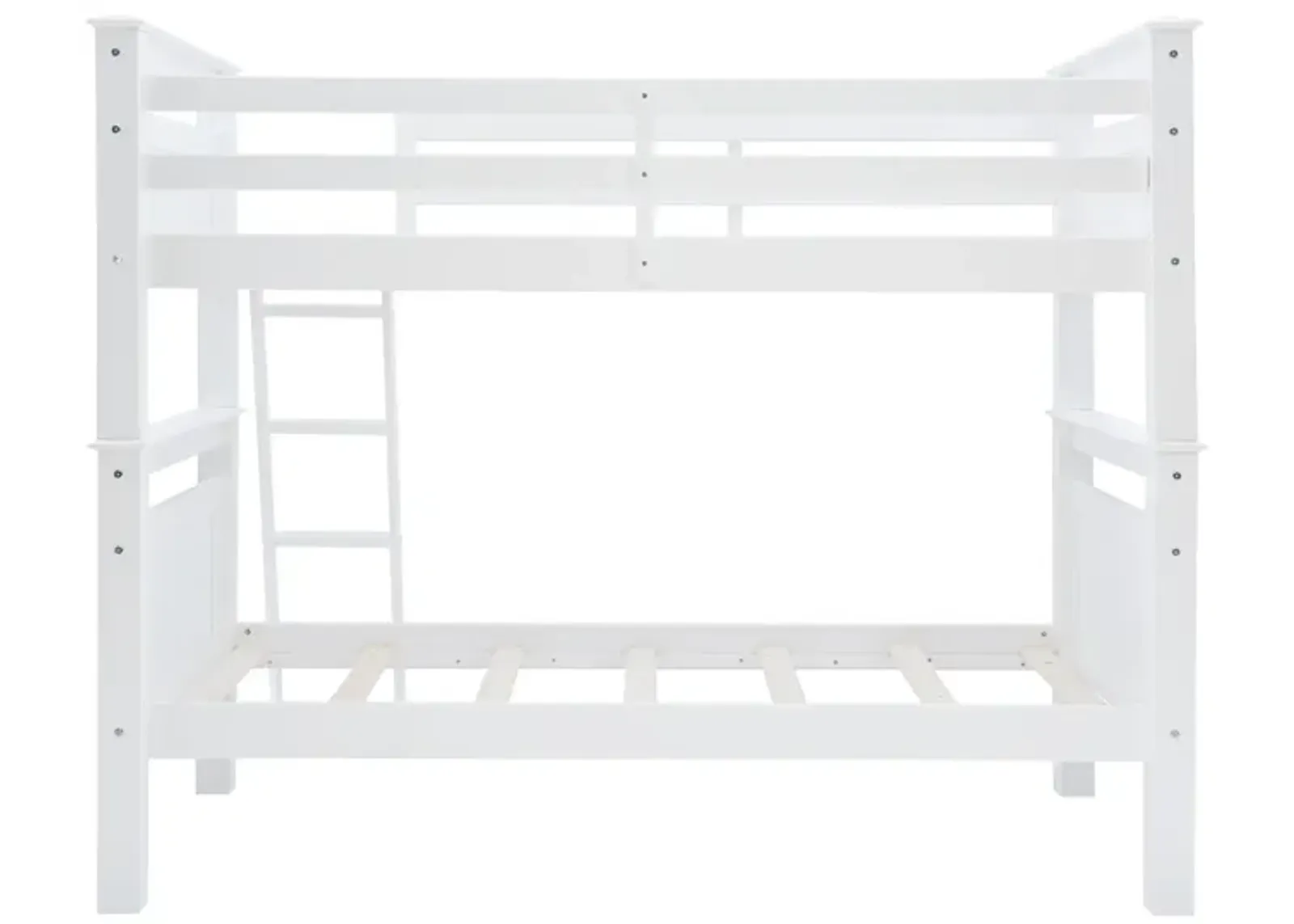 Powell Kids/Teens Beckett White Twin Over Twin Bunk Bed