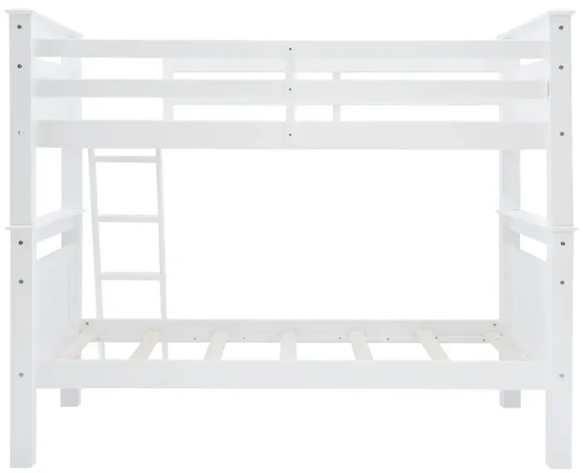 Kids/Teens Beckett White Twin Over Twin Bunk Bed