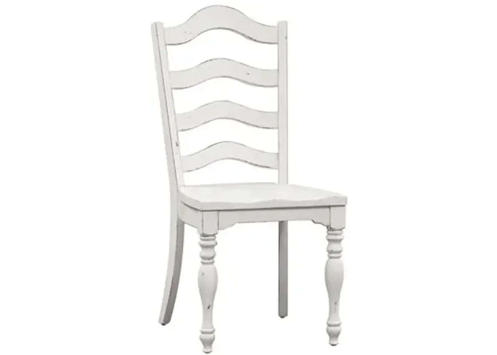 Liberty Furniture Magnolia Manor Antique White Ladder Back Side Chair